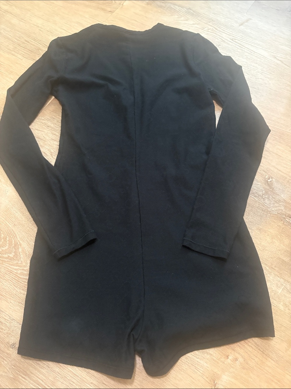 VS Victoria Secret Black Long-Sleeve Romper Lounge PJ pajamas Small - Picture 4 of 5